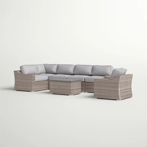 Stylish Sofa Seating Group With Cushions Perfect For Outdoor Gatherings