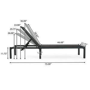 Westport - Outdoor Chaise Lounge (Set of 2) - Black