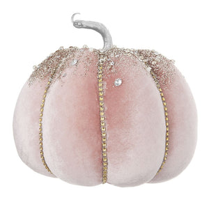 Pumpkin Ornament (Set of 2) Home Decor For Holiday Harvest Festival Fall Festival & Thanksgiving - Pink