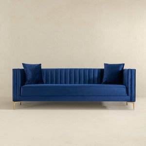 Angelina - Modern Channel Tufted Sofa