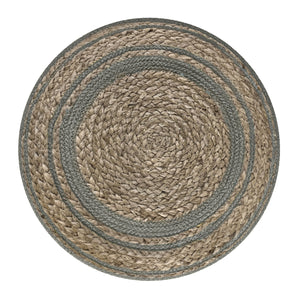 Serena - Handcrafted Round Braided Pouf