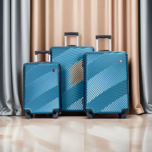 3 Piece Luggage Sets Lightweight Suitcase With Two Hooks, Spinner Wheels,