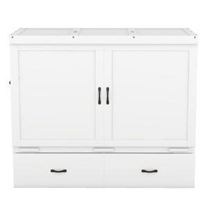 Murphy Bed With USB Port And A Large Drawer