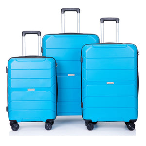 Hardshell Suitcase Spinner Wheels Lightweight Durable Suitcase With Tsa Lock, 3 Piece Set