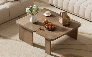 Modern Minimalist Coffee Table Set With Splicing Design