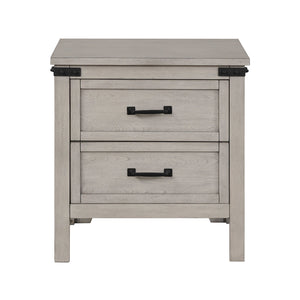 Alexandria - Nightstand, Mountain Mist Finish - Gray