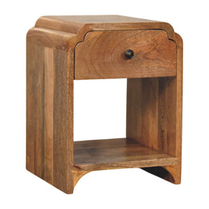 Newton - Mini Nightstand With A Drawer And Open Shelf