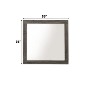 Avantika - Rustic Mirror - Gray / Oak