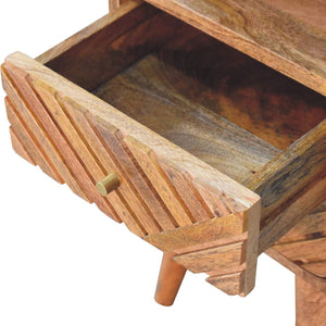 Mini Lille Curved Nightstand - Oak