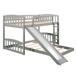 Functional Bunk Bed With Convertible Ladder And Slide