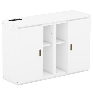 Murphy Bed With Shelves, Cabinets And USB Ports