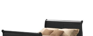 Louis Philippe III - Eastern King Bed - Black