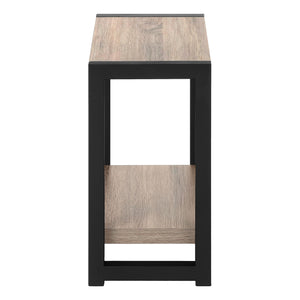Accent Side Table, Narrow, Small, 2 Tier, Contemporary And Modern
