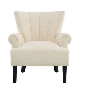 Modern Accent Arm Chair With Channel Back