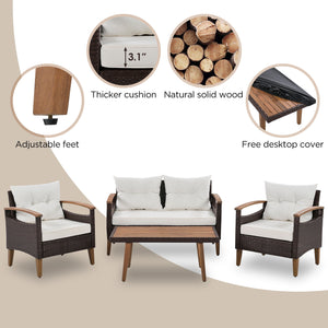 4 Piece Garden Furniture, Patio Seating Set