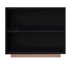 Vanessa - 2 Compartment Bookshelf - Black / Gold