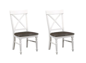 Mountina - Dining Chairs (Set of 2) - Brown / White