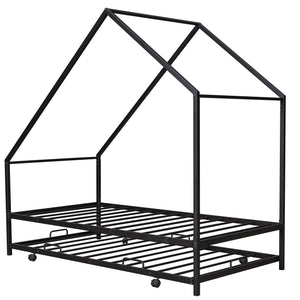 House Bed With Trundle