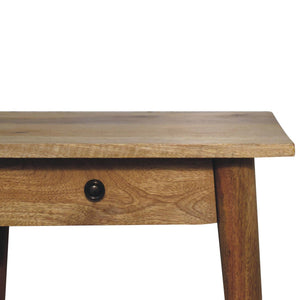 Woven End Table - Brown