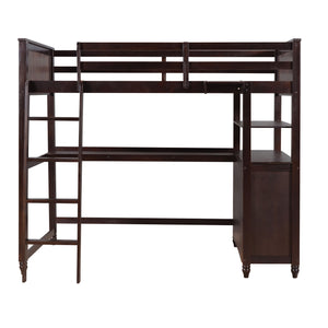 Loft Bed With Drawers With Desk And Shelves