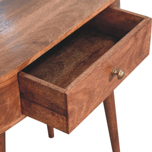 Rounded Wood Table