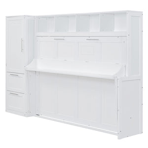 Space Saving Murphy Wall Bed With Closet And Drawers