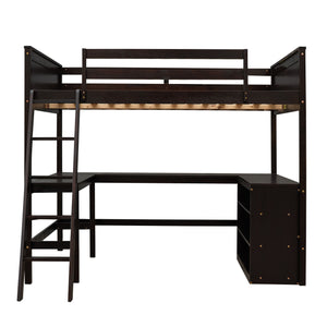 Loft Bed With Shelves With Desk