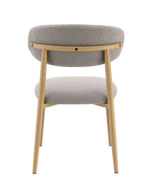 Kacey - Boucle Side Chair (Set of 2) - Gray
