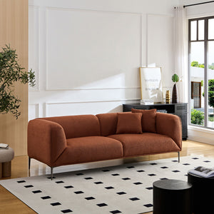 Modern Style Sofa With Solid Wood Frame And Cushions