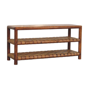 Regency - Woven 2 Slot Shoe Rack - Brown