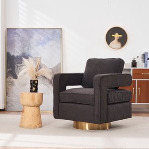 Swivel Barrel Chair 360 Degree Swivel Club Modern Accent Single Sofa Chair