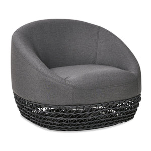 Willow - Upholstered Patio Deep Seating Armchair, Wicker Frame