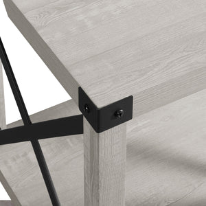 Farmhouse Metal X Table With Lower Shelf