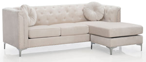 Pompano - Micro Suede Sofa Chaise
