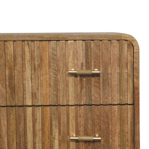 T Bar Ridged Chest - Brown