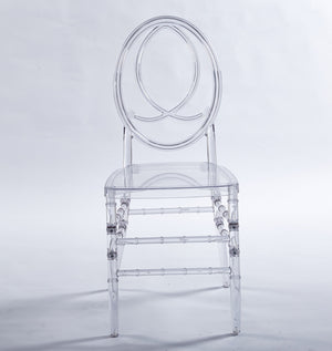 Dining Chair, Plastic Seat, Welding Chair (Set of 4) - Transparent
