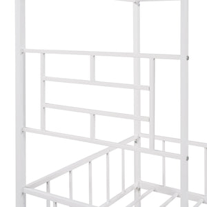 House Bed Frame With Slatted Support, No Box Spring Needed