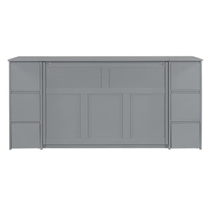 Murphy Bed With Drawers, Cabinets, And USB Ports