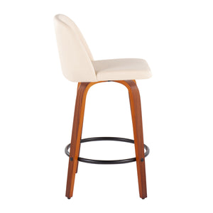 Toriano - Mid Century Modern, Counter Stool (Set of 2)