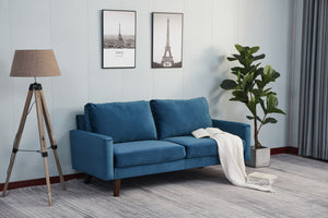 Stationary Sofa - Space Blue