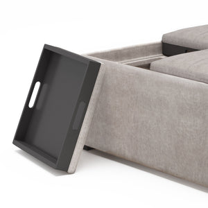 Avalon - Square Coffee Table, Storage Ottoman