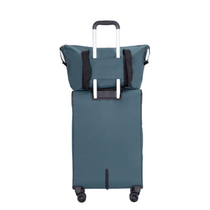 5 Piece Set, Softshell Suitcase Spinner Wheels