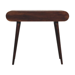 Curved Edge Console Table - Walnut