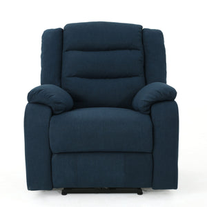 Wide Power Standard Recliner - Navy Blue