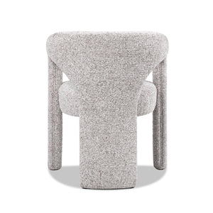 Sydney - Fully Upholstered Barrel Dining Chair - Multi Greige Beige