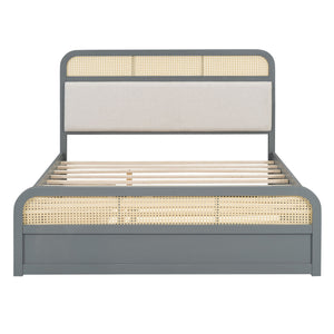 Platform Bed With Trundle And 2 Drawers