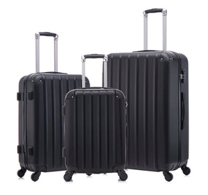 3 Piece Hard Luggage Set With Universal Wheels And Luggage Password Lock, 20 / 24 / 28"