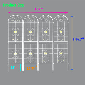 Garden Metal Trellis Rustproof Trellis For Climbing Plants Outdoor Flower Support