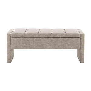 Modern Upholstered Large Bed End Bench With Storage