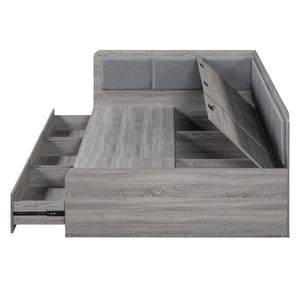 Daybed With 3 Drawers And 3 Storage Compartments